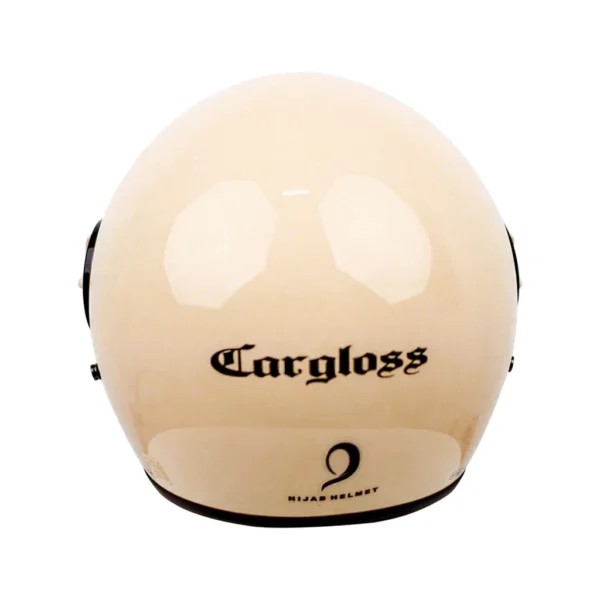 Cargloss YRH Hijab Retro Helm Half Face - Avorio Naiade - Image 4